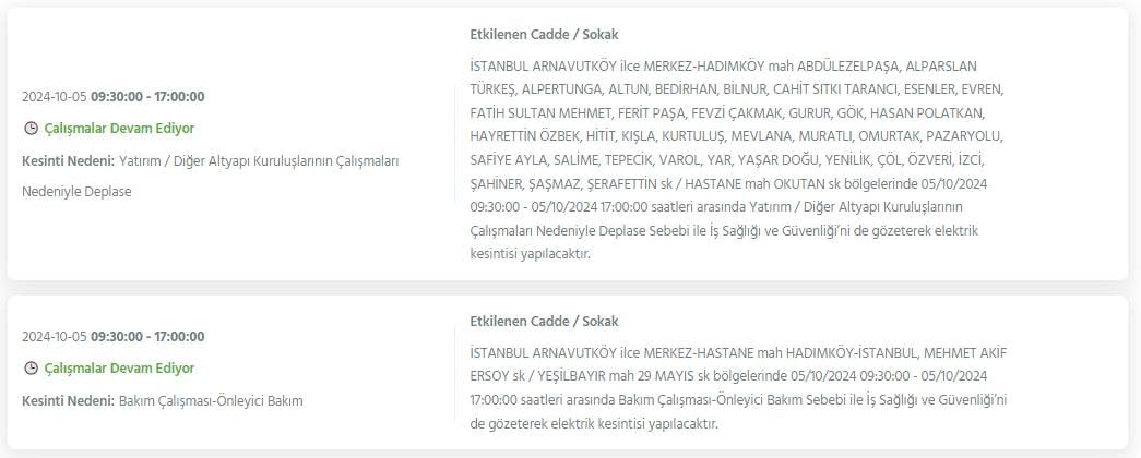 Gece yarısından itibaren İstanbul'un 19 ilçesinde 8 saati bulacak elektrik kesintisi 21